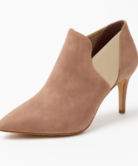 Ladies Suede Stiletto Ankle Boots ? Pointed Toe Booties