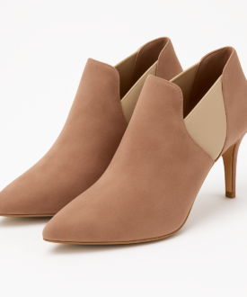 Alternative view of Ladies Suede Stiletto Ankle Boots ? Pointed Toe Booties