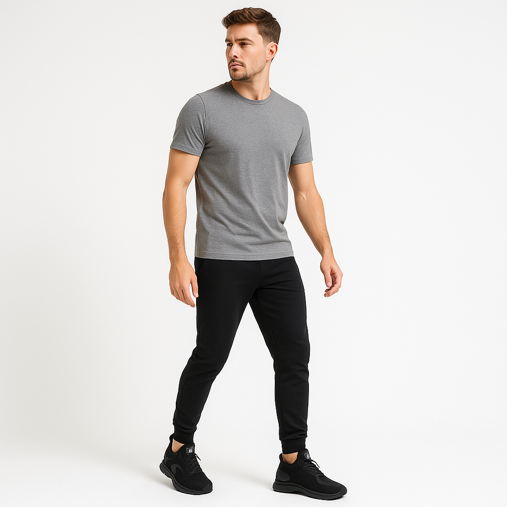 gdefy Men’s Black Walking Sneakers with Cushioned Support - Image 5